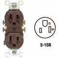 Leviton 15A Brown Shallow Grounded 5-15R Duplex Outlet S10-05320-00S